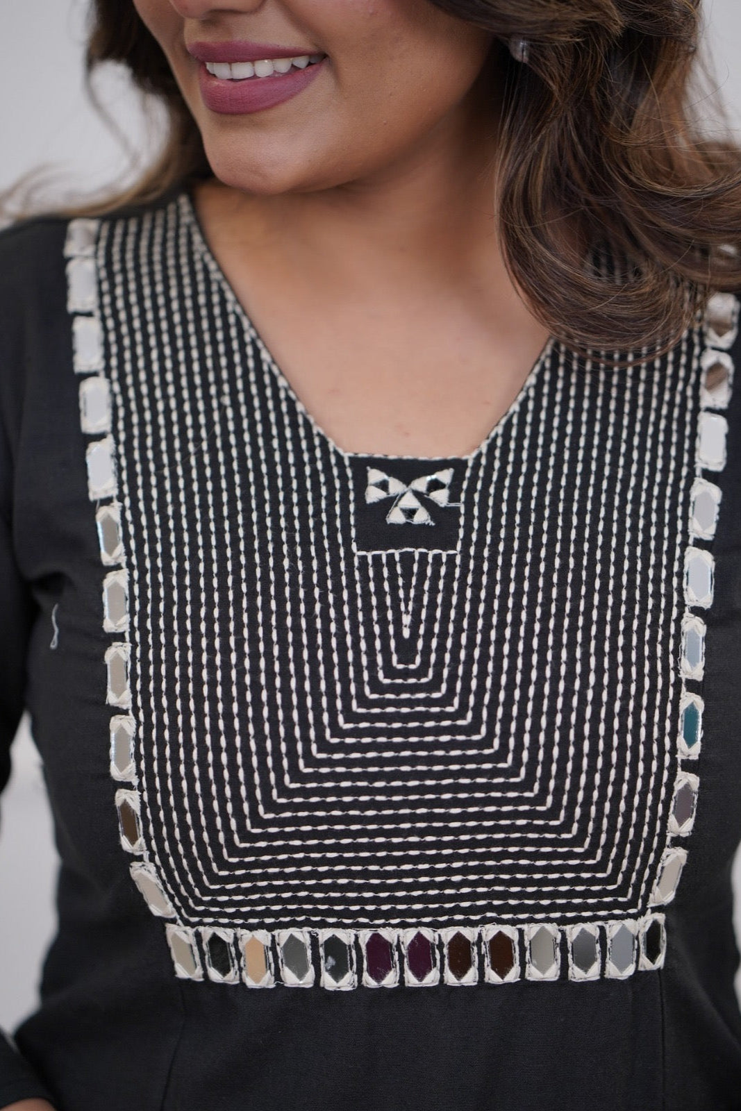 elegent black Cotton Co-Ord Set - Vastra Gehna