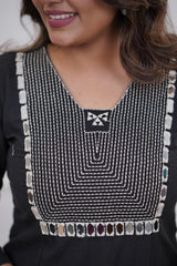 elegent black Cotton Co-Ord Set - Vastra Gehna