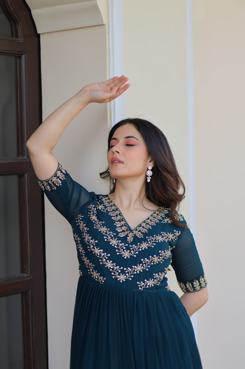 READYMADE DESIGNER GOWN - Vastra Gehna