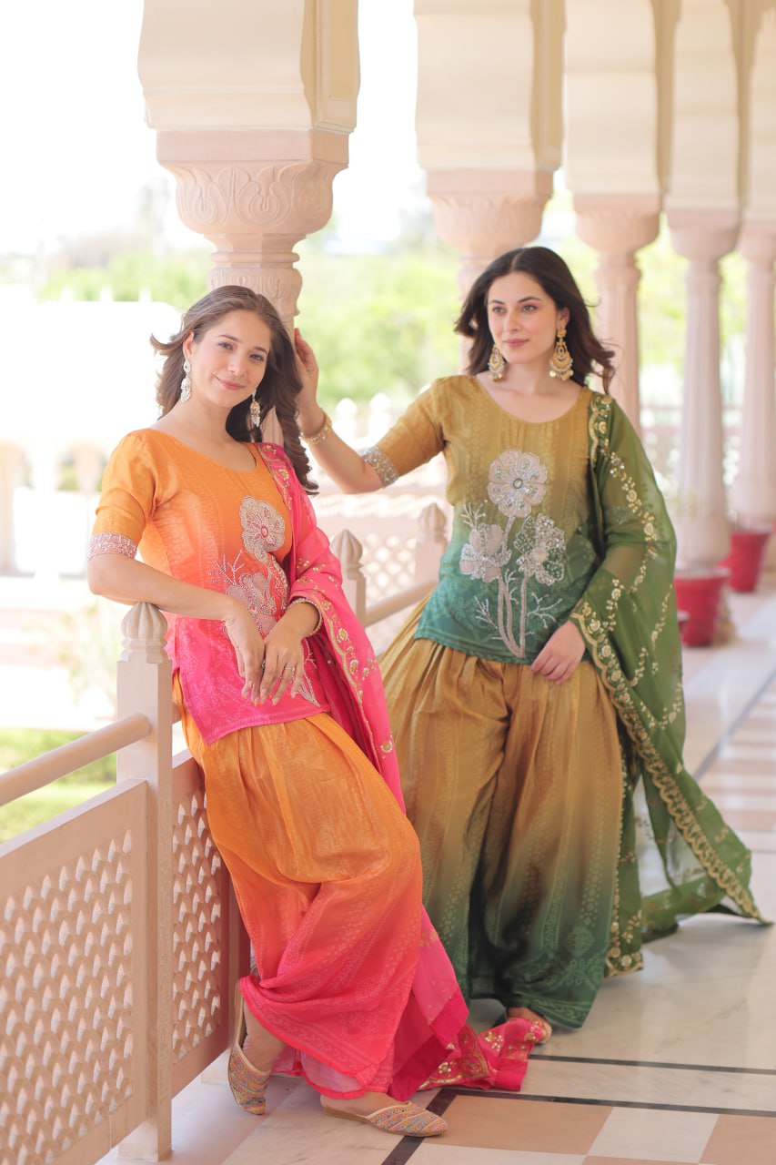 shine Rich Beads Embroidered - Vastra Gehna