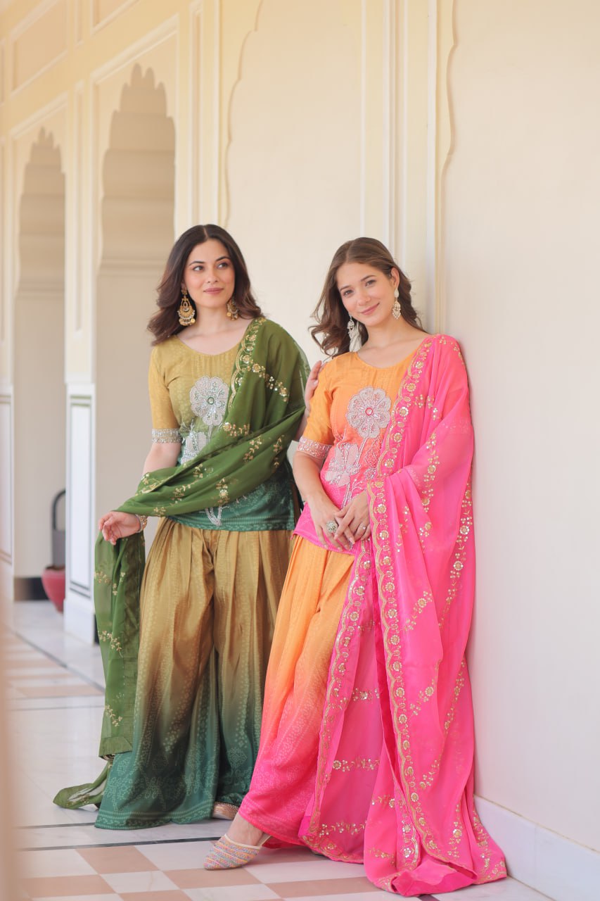 shine Rich Beads Embroidered - Vastra Gehna