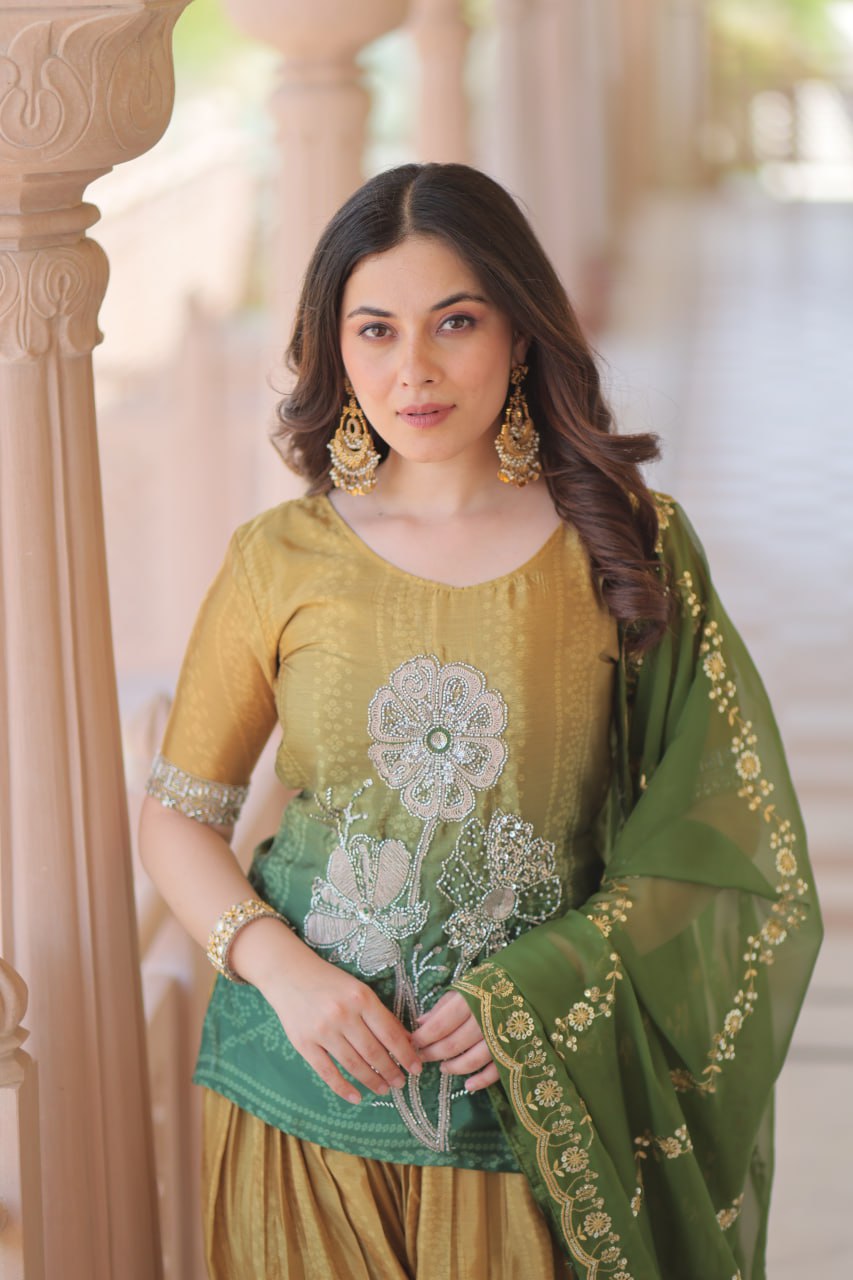 shine Rich Beads Embroidered - Vastra Gehna