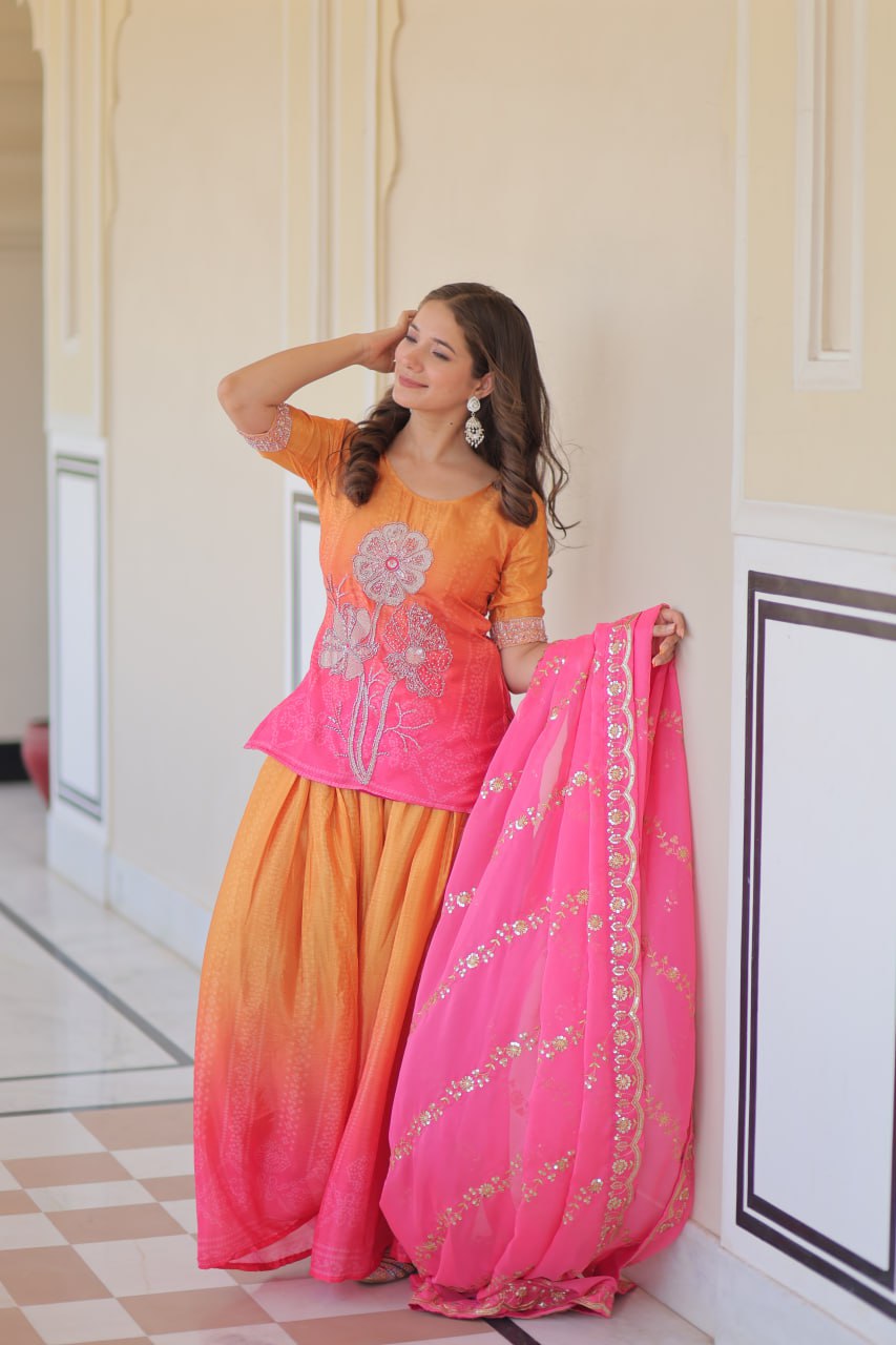 shine Rich Beads Embroidered - Vastra Gehna