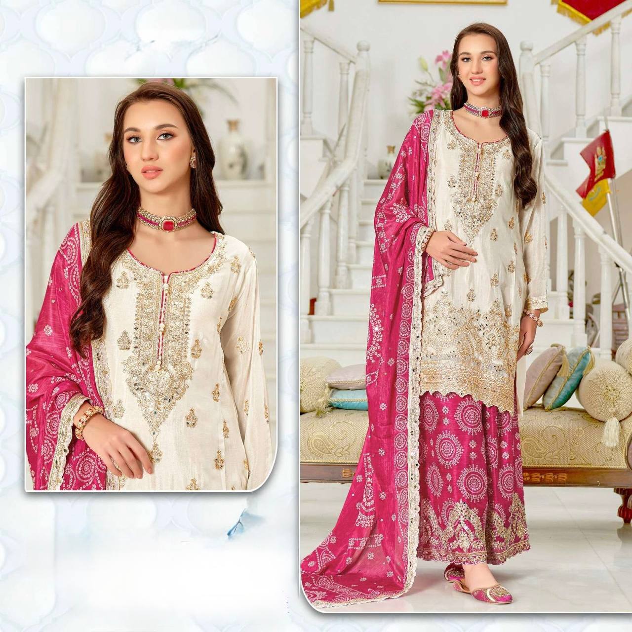 PARTY WEAR SPACIAL SHARARA SET - Vastra Gehna