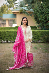 DESIGNER PARTY WEAR SPACIAL SHARARA SET - Vastra Gehna