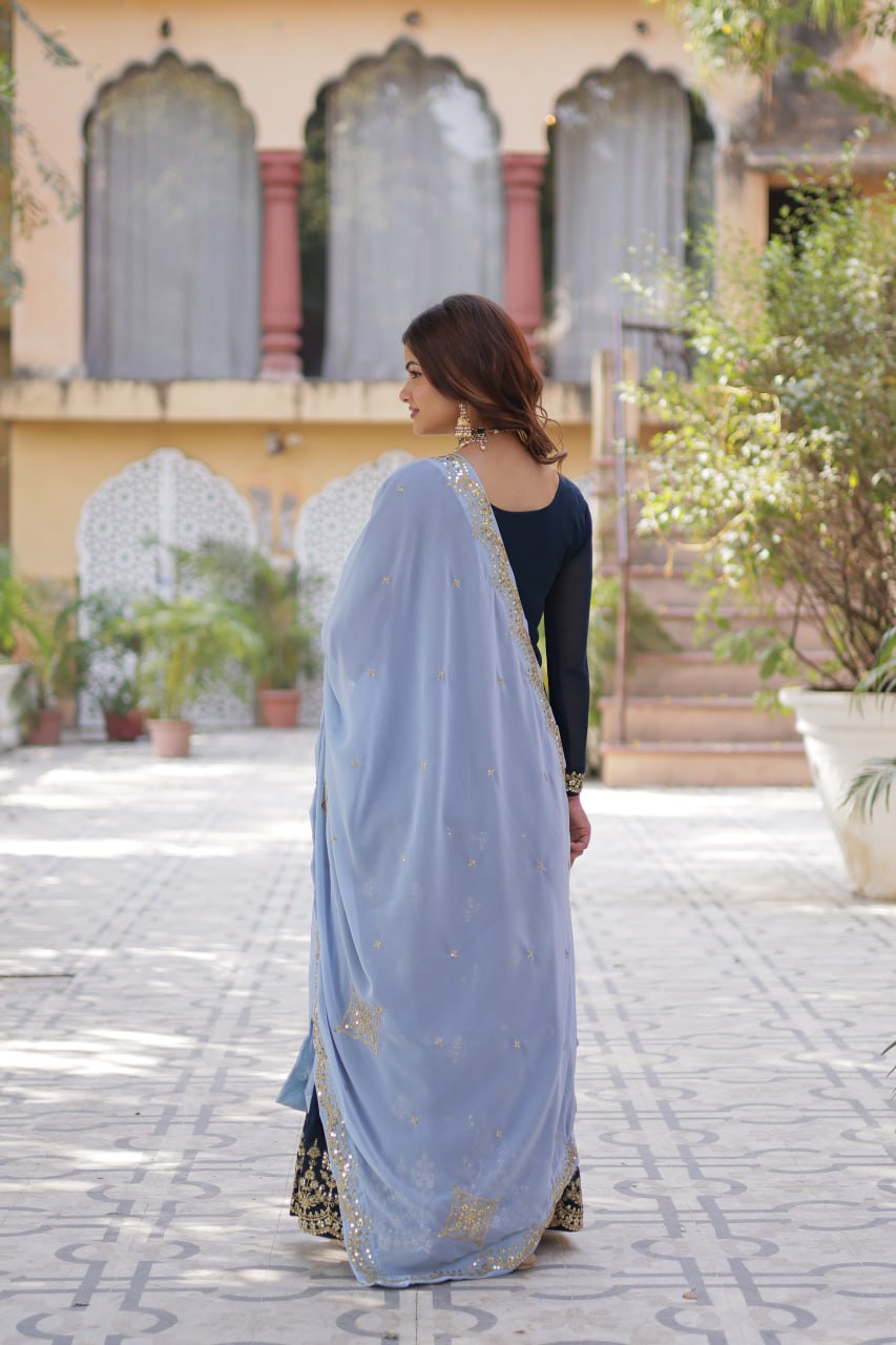 DESIGNER READYMADE KURTI-PLAZOO-DUPATTA COLLECTIONS - Vastra Gehna