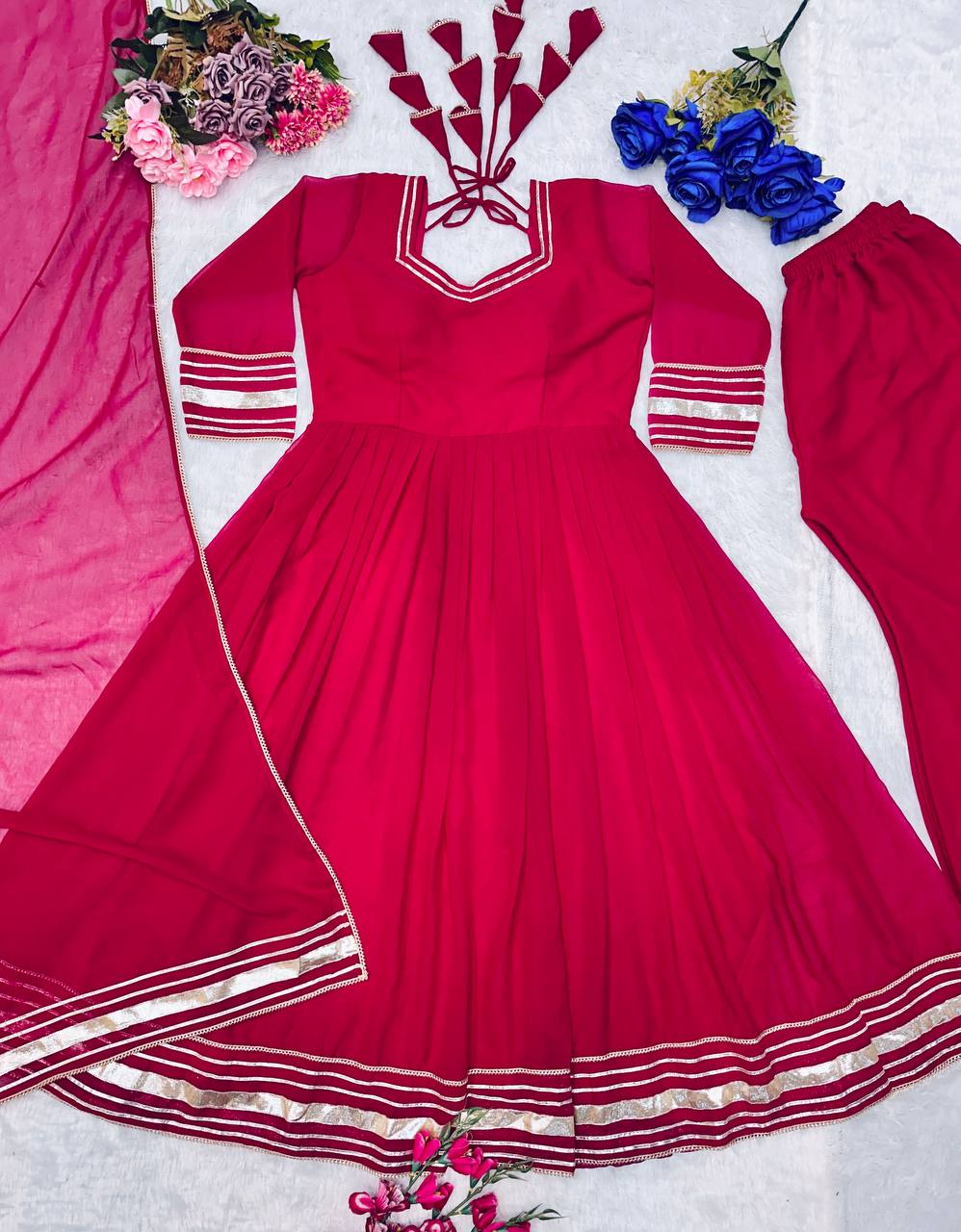 NEW ĐĚSIGNER PARTY WEAR LOOK GOWN WITH HAVY LACE WORK*💥 - Vastra Gehna