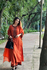 ENHANCE THE BEAUTY OF YOUR WARDROBE WITH THIS NEWLY LAUNCHED KURTI-PLAZZO SET