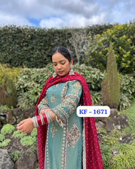 EW DESIGNER WEAR HEAVY CHINE SEQUENCE WITH - Vastra Gehna