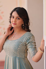 Fendy With Beads Embroidered Work - Vastra Gehna