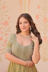 Fendy With Beads Embroidered Work - Vastra Gehna