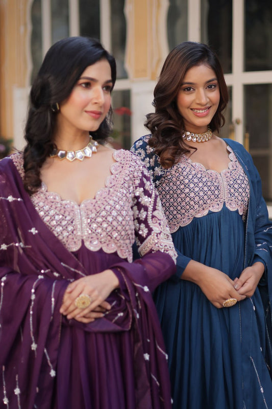 PREMIUM DESIGNER READYMADE GOWN COLLECTIONS. (Copy) - Vastra Gehna