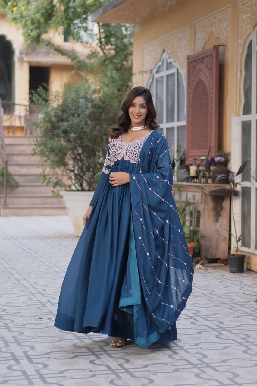 PREMIUM DESIGNER READYMADE GOWN COLLECTIONS. (Copy) - Vastra Gehna