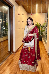 PARTY WEAR EID SPACIAL SHARARA SET* - Vastra Gehna