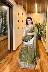 PARTY WEAR EID SPACIAL SHARARA SET* - Vastra Gehna