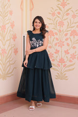 PEPLUM STYLE GOWN - Vastra Gehna