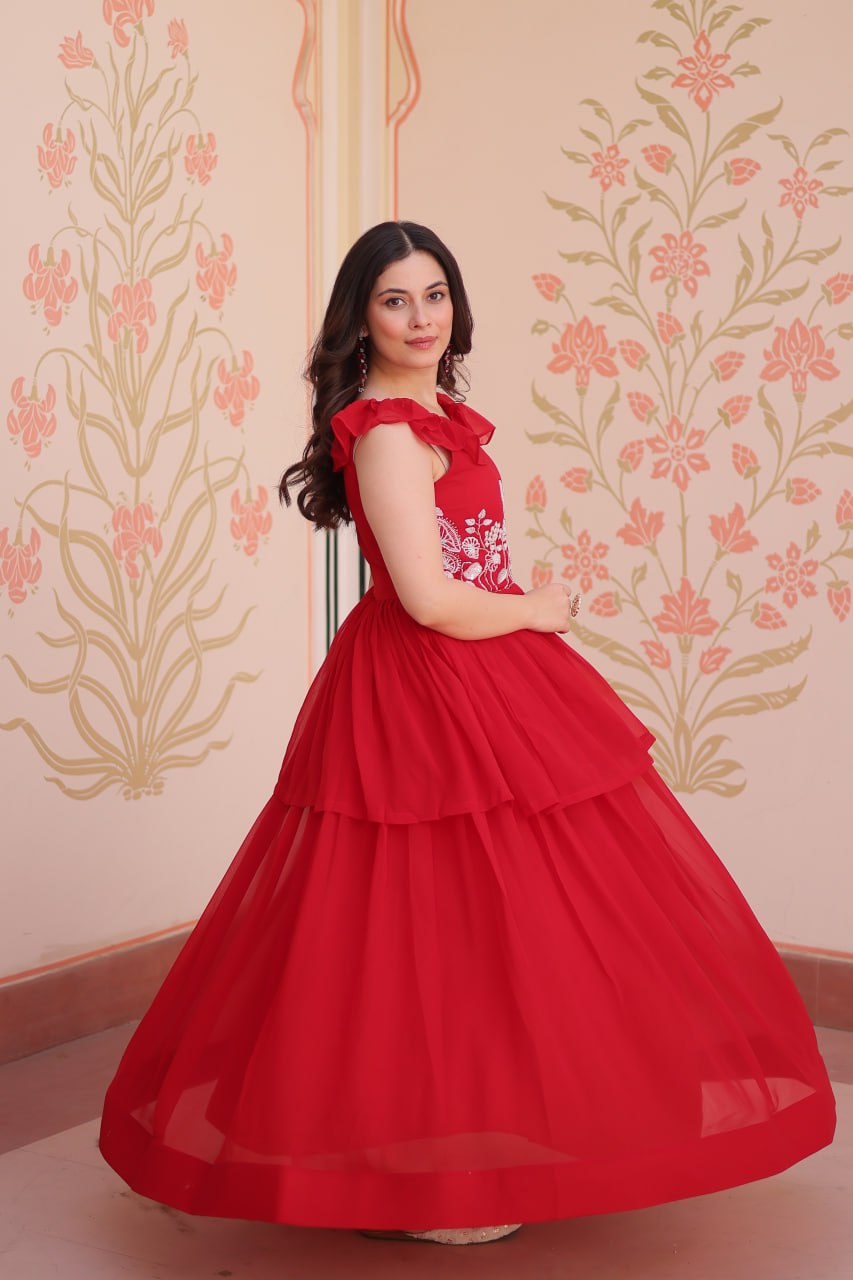 PEPLUM STYLE GOWN - Vastra Gehna