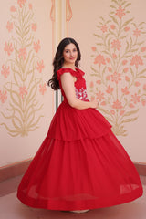 PEPLUM STYLE GOWN - Vastra Gehna