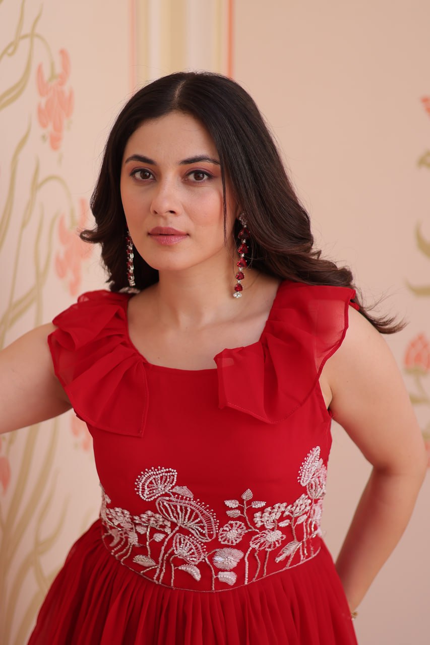 PEPLUM STYLE GOWN - Vastra Gehna