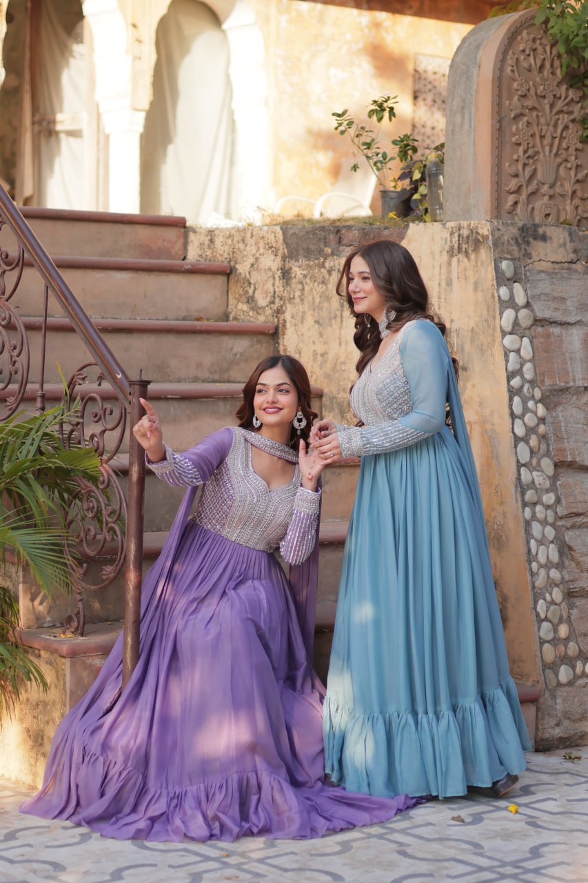 PREMIUM DESIGNER READYMADE GOWN COLLECTIONS. - Vastra Gehna