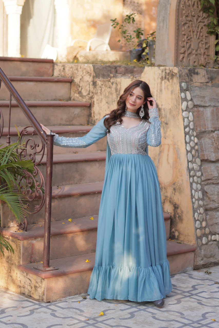 PREMIUM DESIGNER READYMADE GOWN COLLECTIONS. - Vastra Gehna