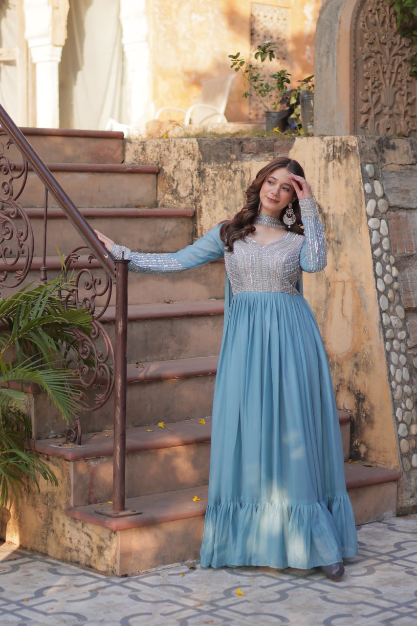 PREMIUM DESIGNER READYMADE GOWN COLLECTIONS. - Vastra Gehna