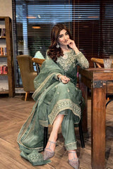 organza silk KURTI-PLAZZO SET - Vastra Gehna