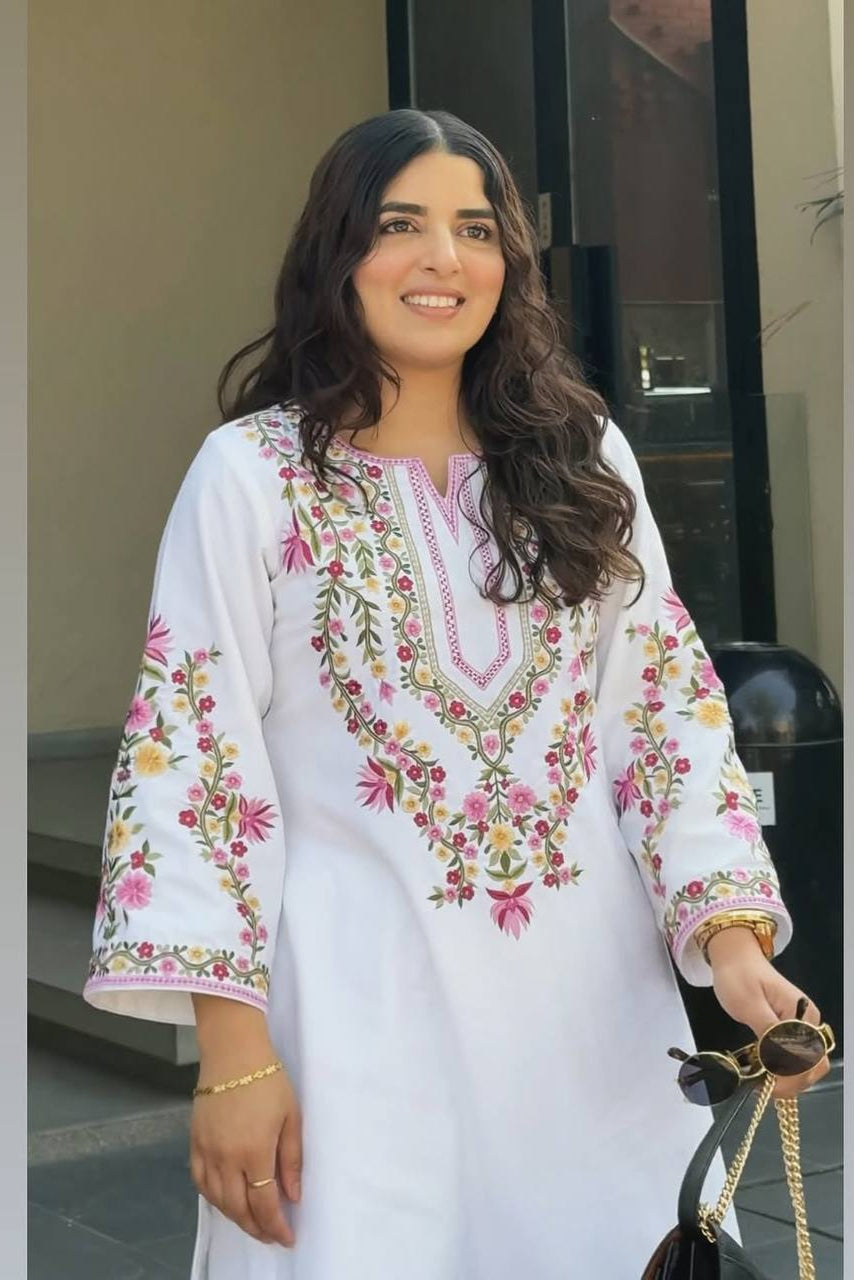 Natural Crep Silk co-ord set - Vastra Gehna