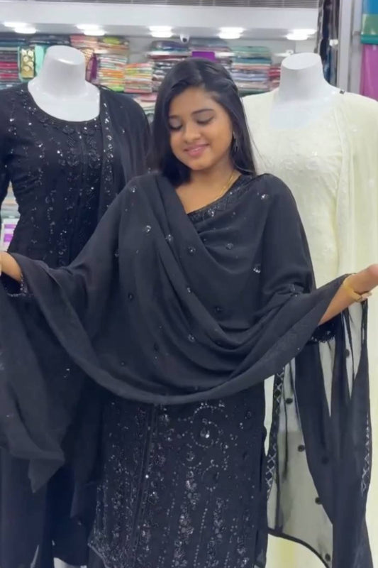 NEW ĐĚSIGNER PARTY WEAR TOP AND PLAZZO. (Copy) - Vastra Gehna