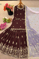 Heavy Faux Georgette WITH FULL SLEEVES - Vastra Gehna