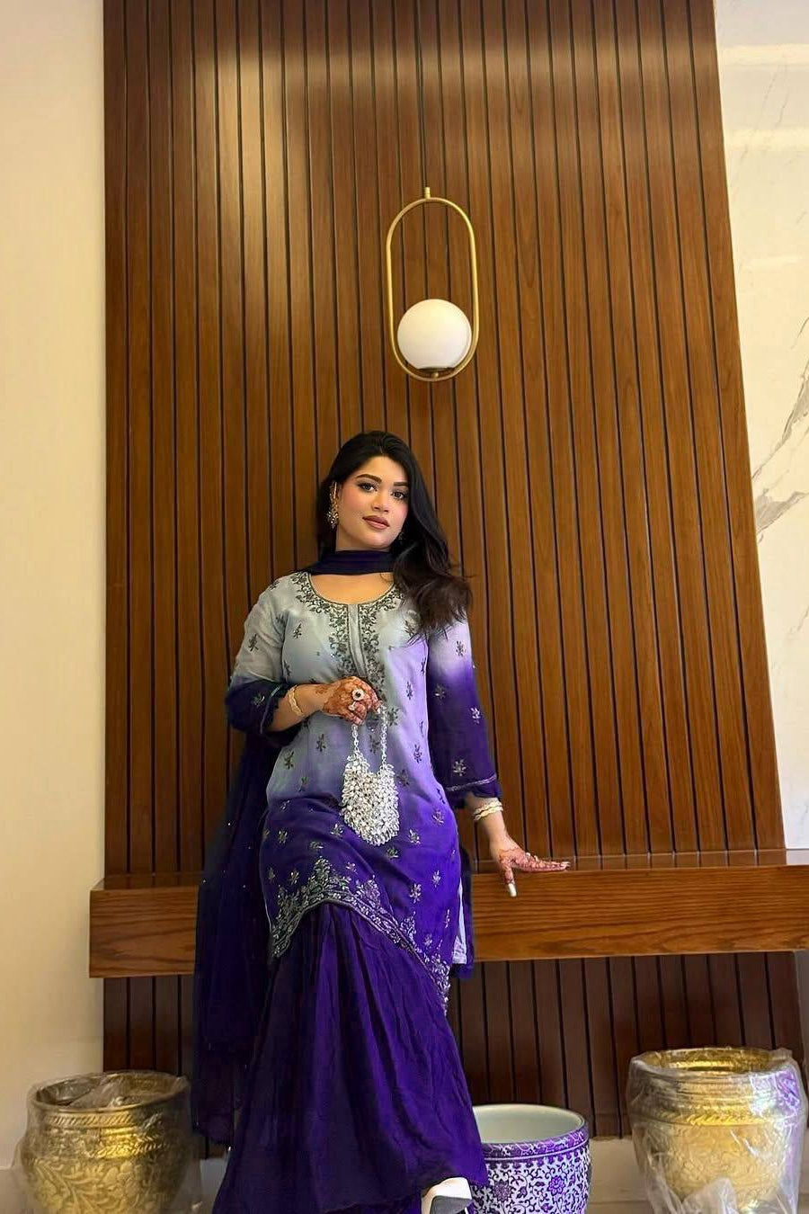 KURTI & SHARARA (Ruffled) SET - Vastra Gehna