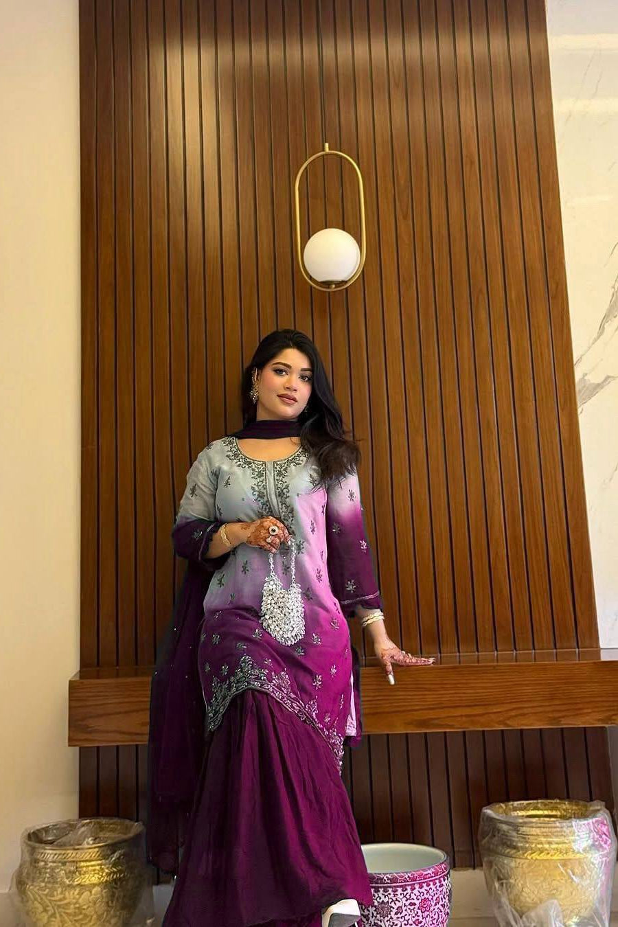 KURTI & SHARARA (Ruffled) SET - Vastra Gehna