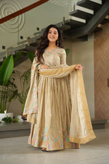 Chinnon Fabric gown with Sequins - Vastra Gehna