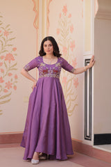 Beads Embroidered DESIGNER GOWN - Vastra Gehna