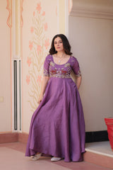 Beads Embroidered DESIGNER GOWN - Vastra Gehna