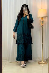 Vichitra Silk With Embroidery Sequence - Vastra Gehna