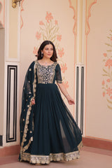 DESIGNER READYMADE GOWN - Vastra Gehna