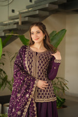 Fendy with Rich Beads Embroidered work - Vastra Gehna