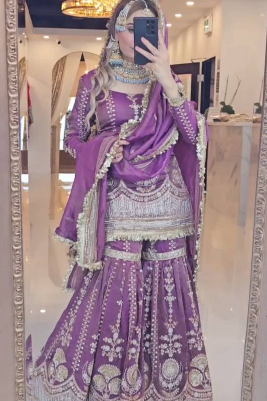 NEW ĐĚSIGNER PARTY WEAR TOP AND PLAZZO. - Vastra Gehna