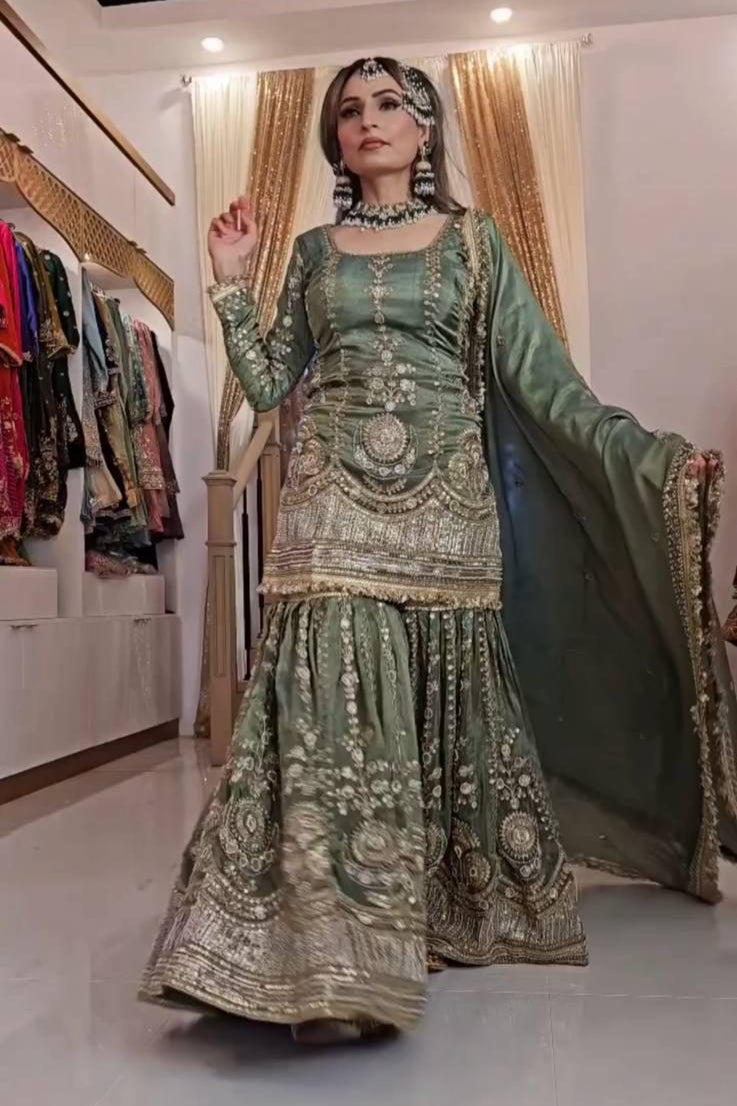 NEW ĐĚSIGNER PARTY WEAR TOP AND PLAZZO. - Vastra Gehna