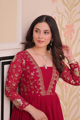 Faux Blooming With Sequins & Zari Embroidered - Vastra Gehna