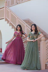 DESIGNER READYMADE KOTI-GOWN - Vastra Gehna