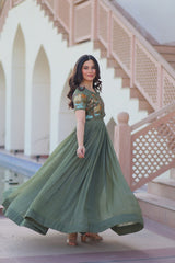 DESIGNER READYMADE KOTI-GOWN - Vastra Gehna