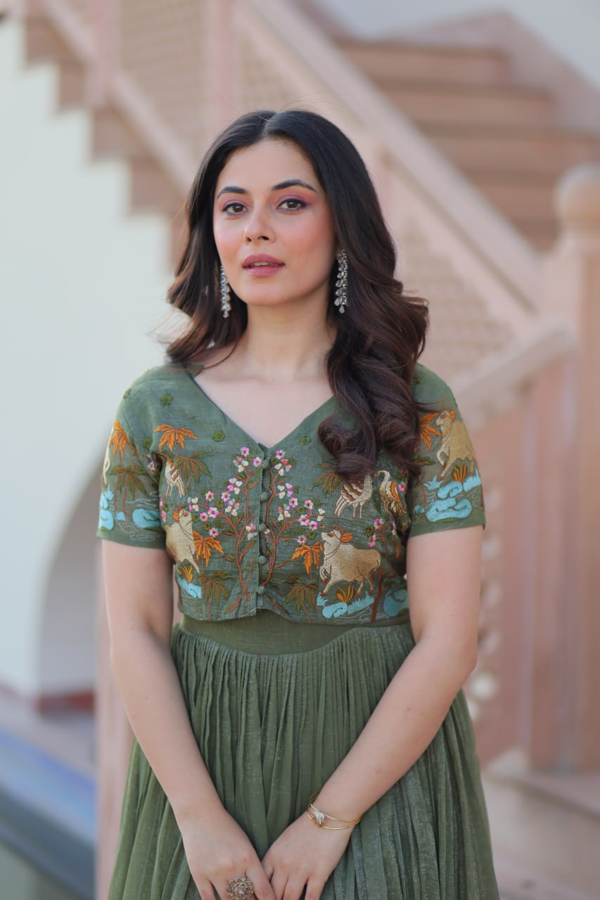 DESIGNER READYMADE KOTI-GOWN - Vastra Gehna