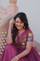 DESIGNER READYMADE KOTI-GOWN - Vastra Gehna