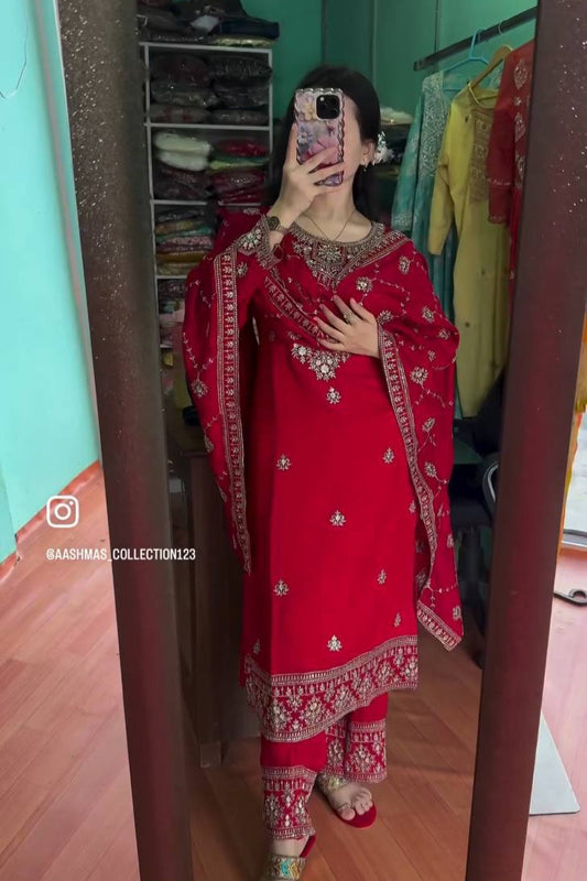 EMBROIDERY WITH 5 MM SEQUENCE WORK*✅ - Vastra Gehna