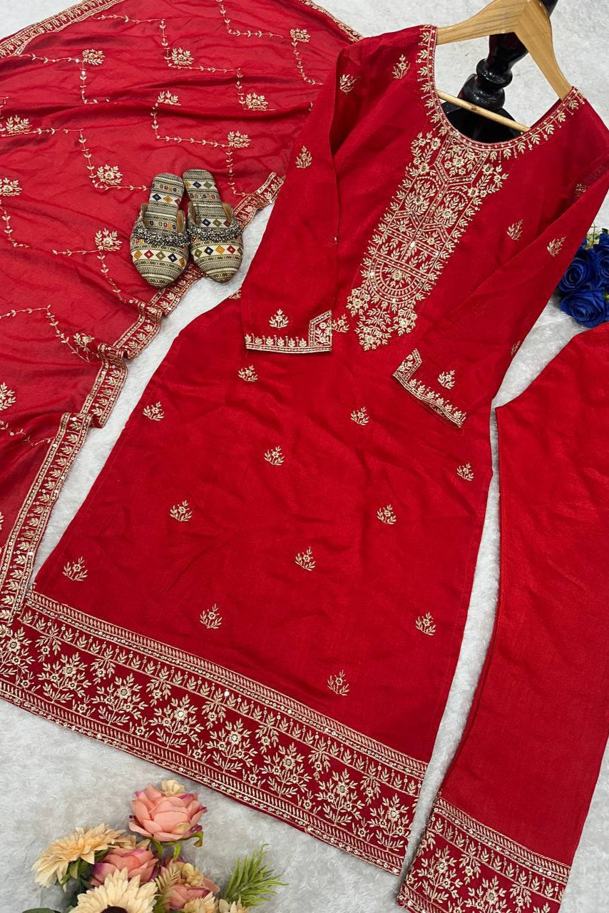 EMBROIDERY WITH 5 MM SEQUENCE WORK*✅ - Vastra Gehna