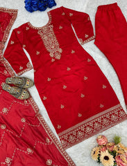 EMBROIDERY WITH 5 MM SEQUENCE WORK*✅ - Vastra Gehna