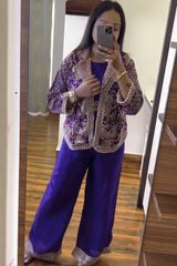 Super Trending Party Wear Shrug with Palazzo - Vastra Gehna