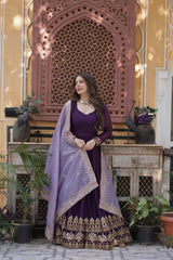 Star Georgette with Embroidery LEHENGA - Vastra Gehna